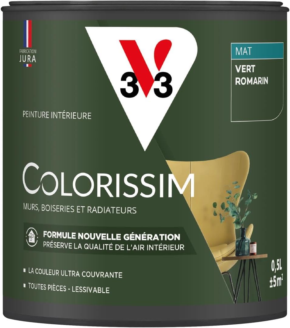 Thumbnail 6 de V33 Colorissim Bleu nocturne – Peinture multi-supports 2,5 L, fini mat