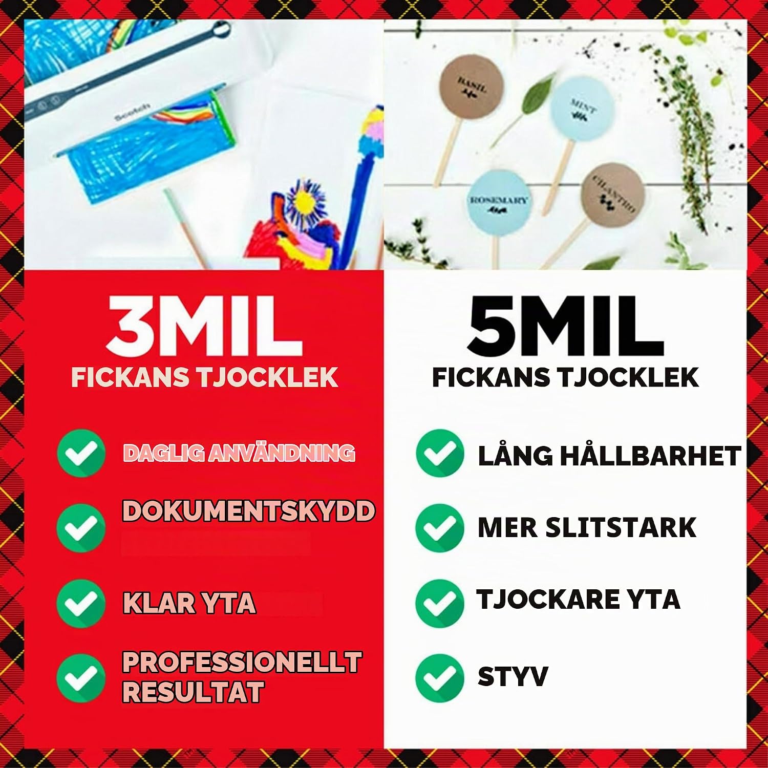 Detalle 2 de Scotch termiska lamineringsfickor, 100-pack i visitkortsformat, 5 mil