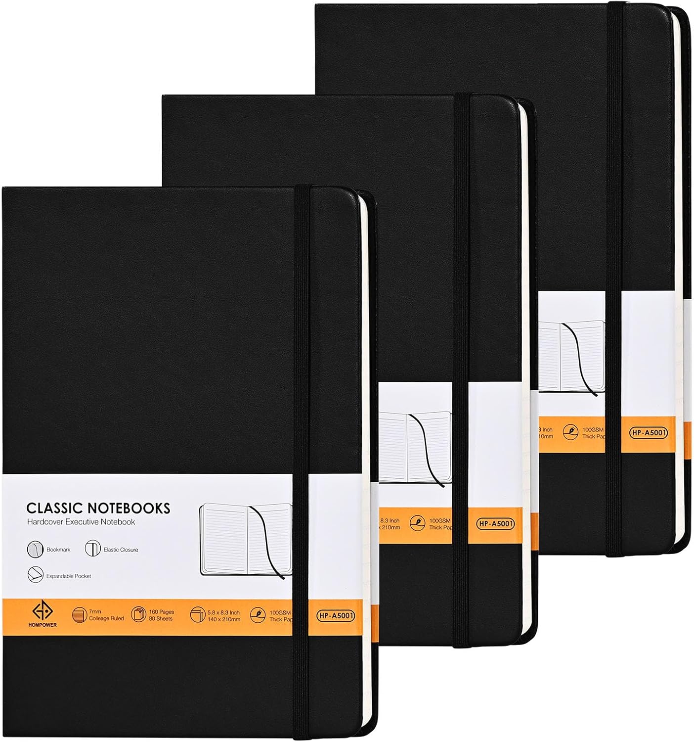 Thumbnail 6 de Hompower carnet ligné A5 160 pages