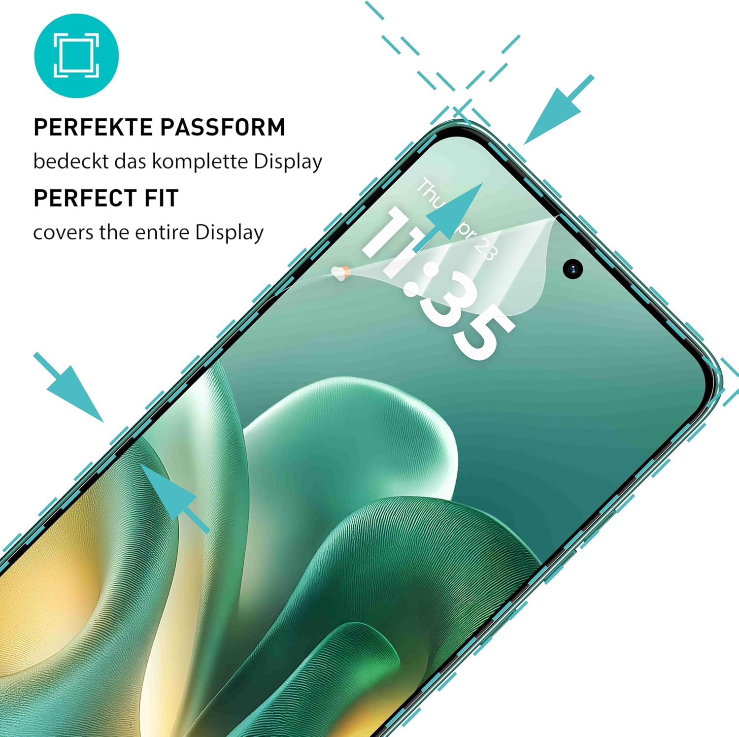 Detalle 2 de SmarTect TPU Screen Protectors for Motorola Edge 60 Neo, 2-Pack