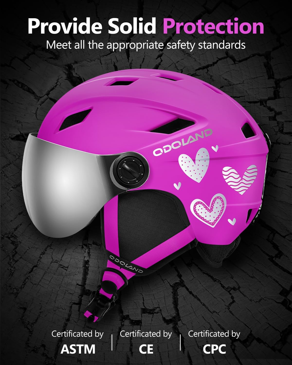 Thumbnail 5 de Odoland Kids Ski Helmet with 2-in-1 Visor