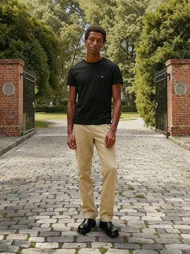Thumbnail 6 de Tommy Hilfiger Uomo T-Shirt Maniche Corte Core Stretch Slim Fit – Nero