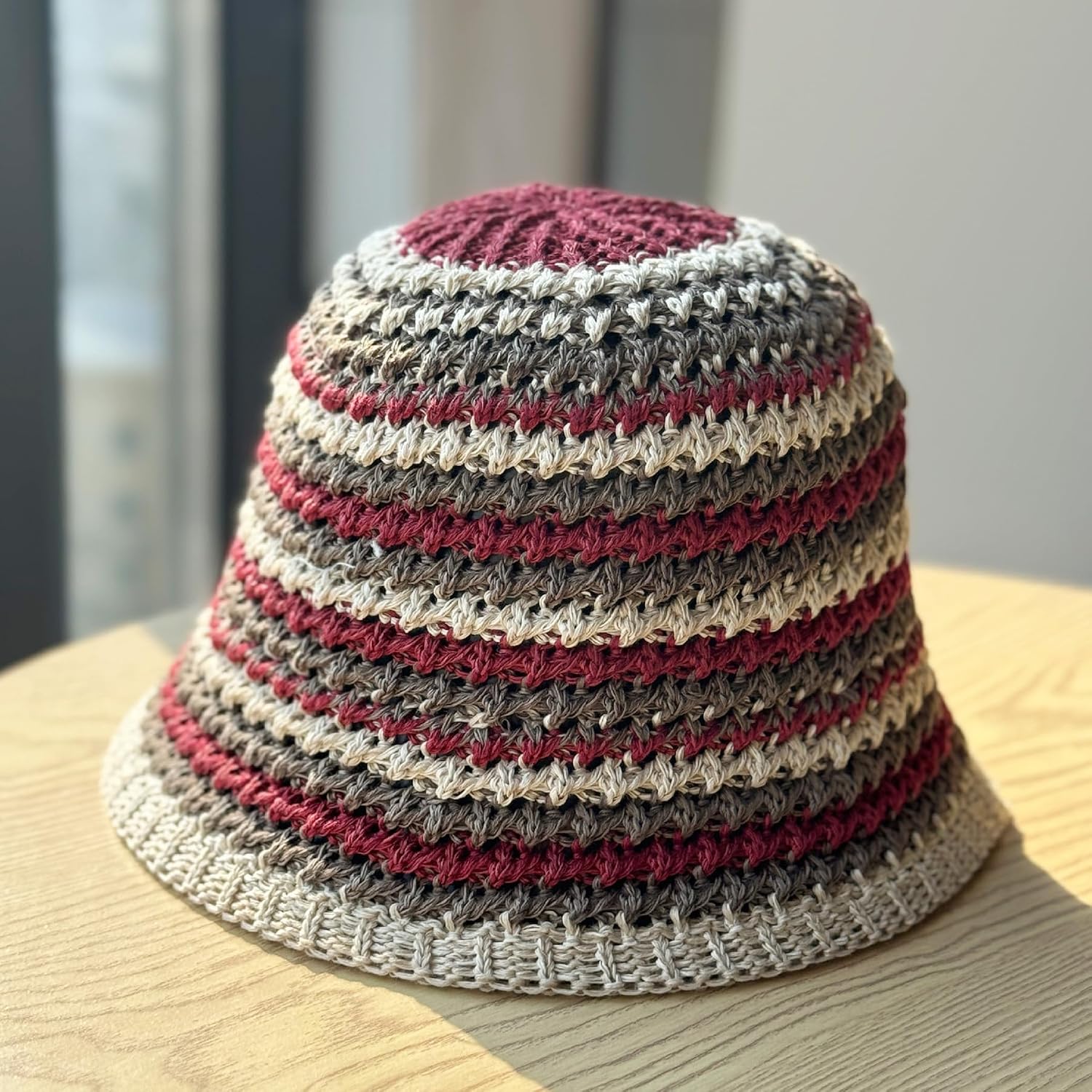 Thumbnail 5 de HeyCaps Sun Hat for Women — Wide Brim Breathable Straw Beach Hat