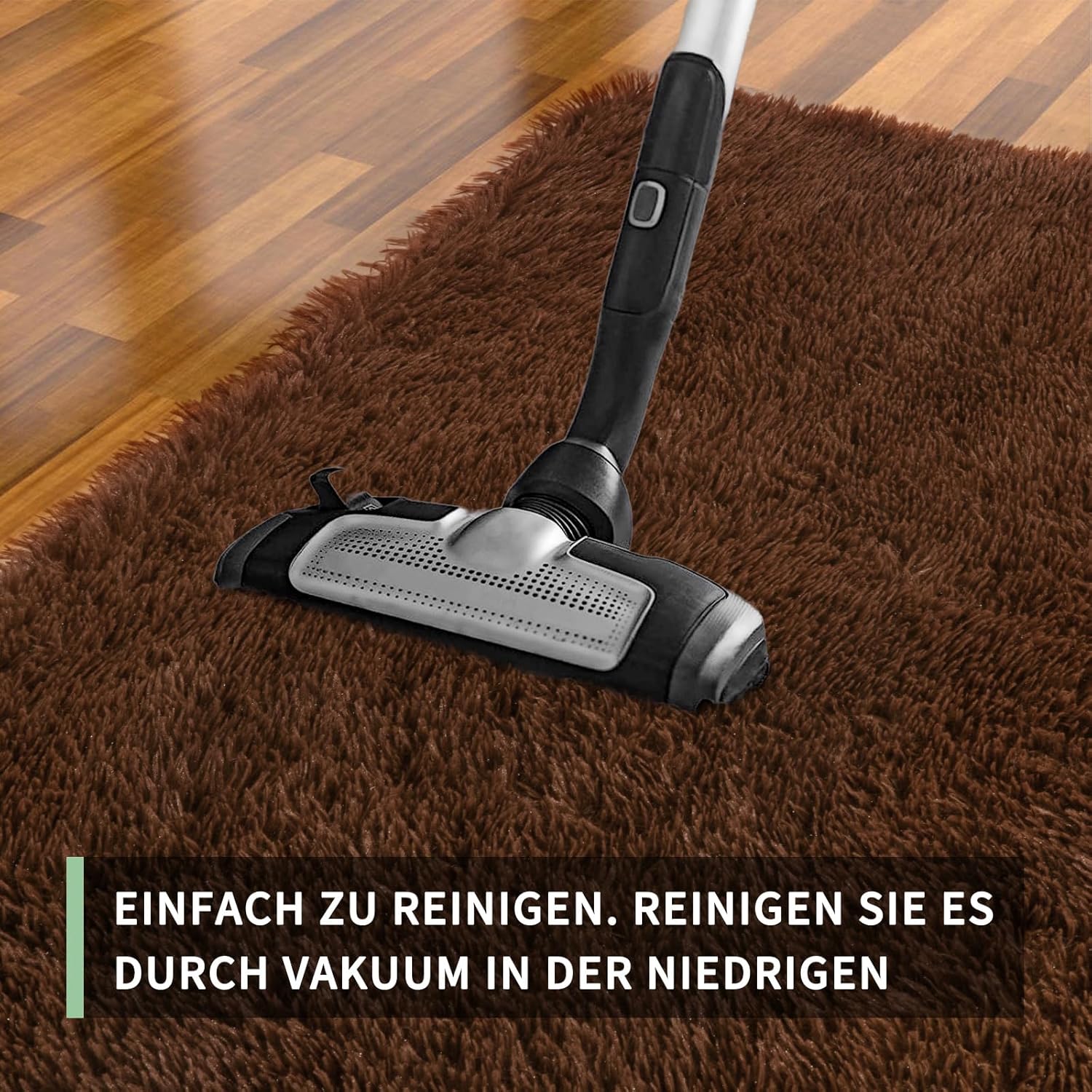 Thumbnail 5 de Sour Lemon Hochflor Teppich Braun 240 × 300 cm – Waschbar, Anti-Rutsch & Extra Groß