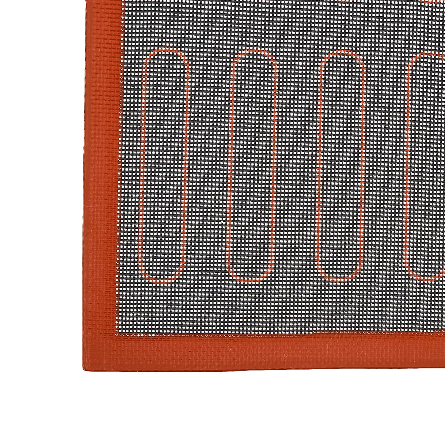 Detalle de Amazon Basics Silikon-Backmatte, 2 Stück, 40 × 30 cm, antihaftend und wiederverwendbar
