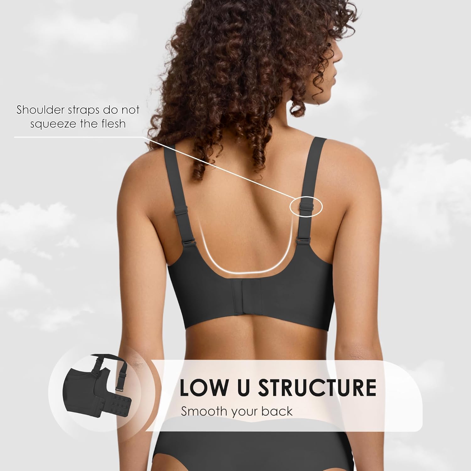 Thumbnail 5 de Wireless Seamless Jelly Bra Full Coverage Push-Up Bra