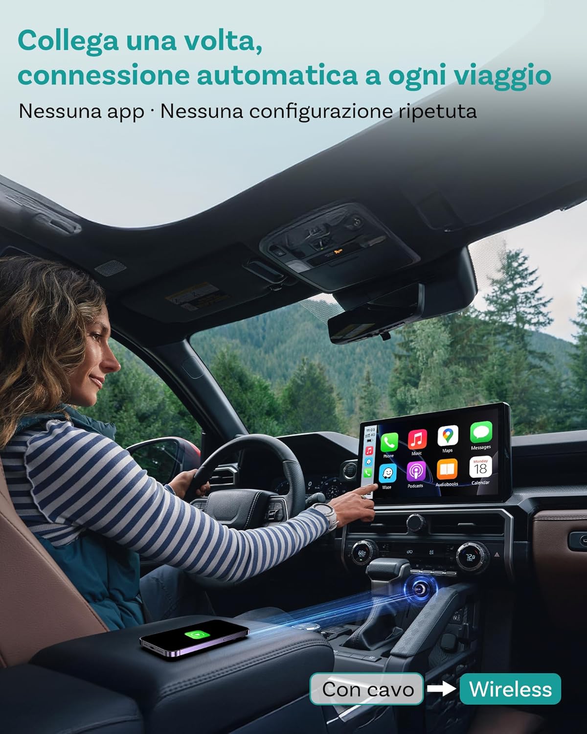 Thumbnail 4 de OTTOCAST MINI Tube Wireless CarPlay