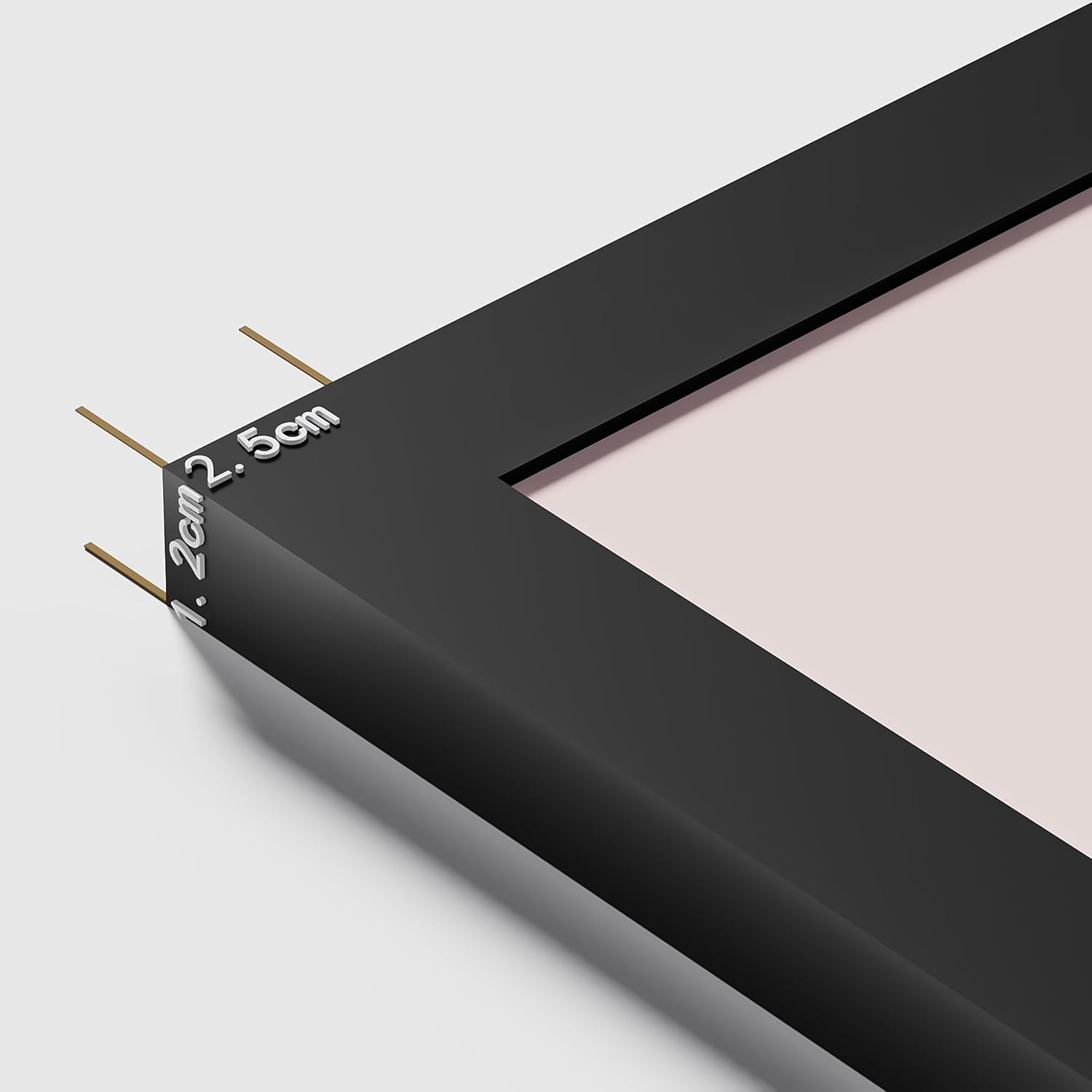 Thumbnail 5 de Tinkeps A2 Black Picture Frame – Engineered Wood with Plexiglass and A3 Mount