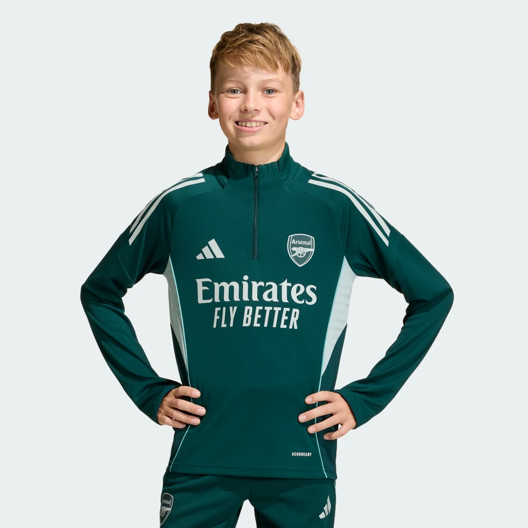 Detalle de Sudadera de entrenamiento Arsenal Tiro 25 Competition de Adidas – Verde