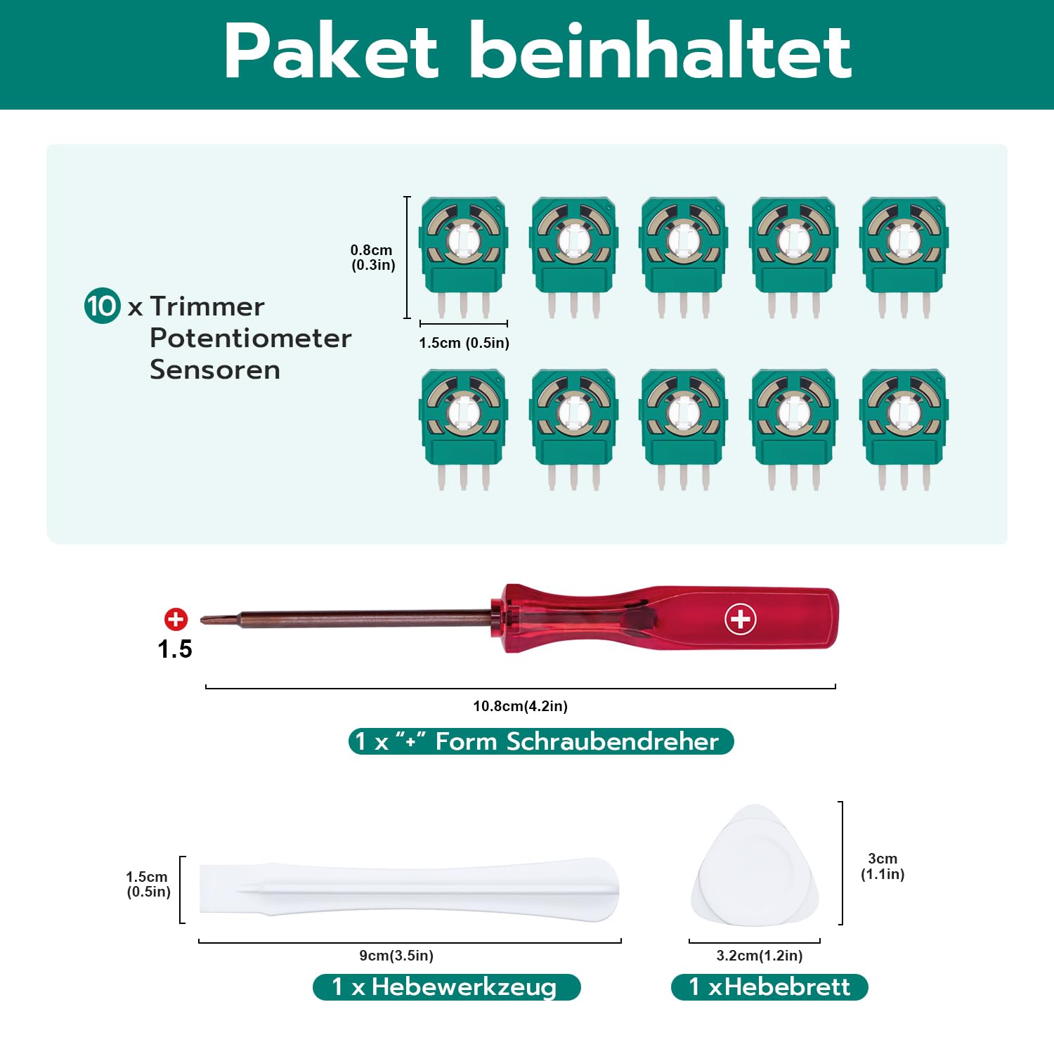 Detalle 2 de Tolesum 2.3K Trimmer Potentiometer Sensor Set