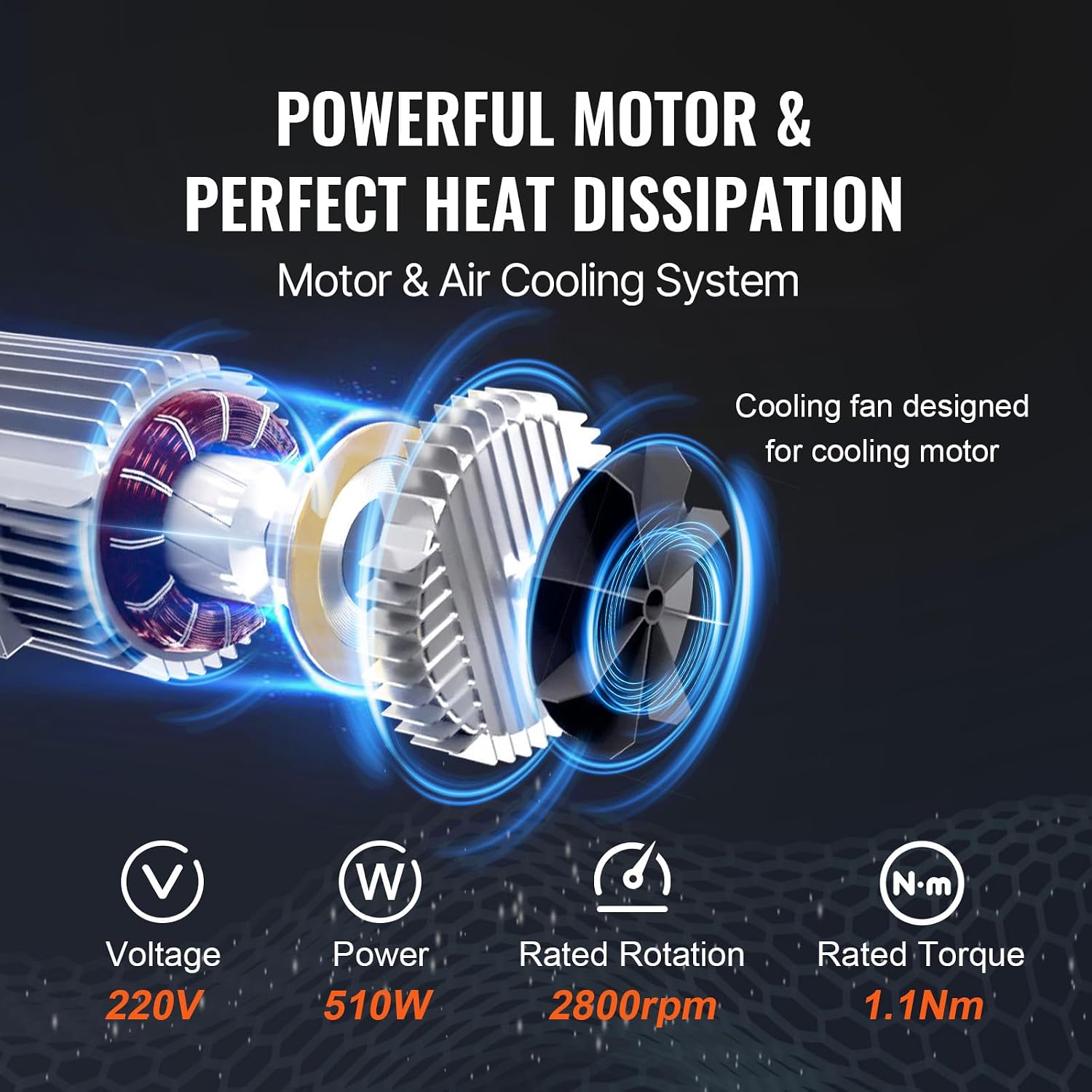 Detalle de VEVOR 230V Elektrische Seilwinde 125–250 kg Tragfähigkeit, 12 m Hubhöhe, 510 W Kupfermotor, kabellose Fernbedienung