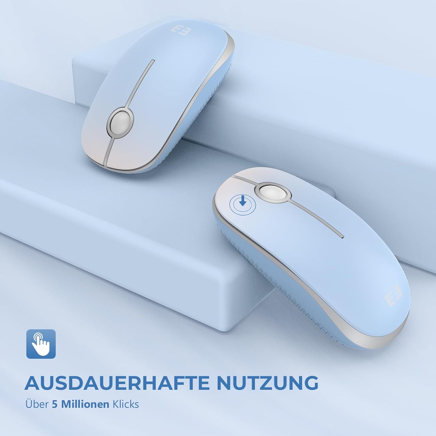 Thumbnail 1 de seenda Kabellose Maus 2,4 G Silent Mouse mit USB-Empfänger – 1.600 DPI, bis zu 18 Monate Akkulaufzeit
