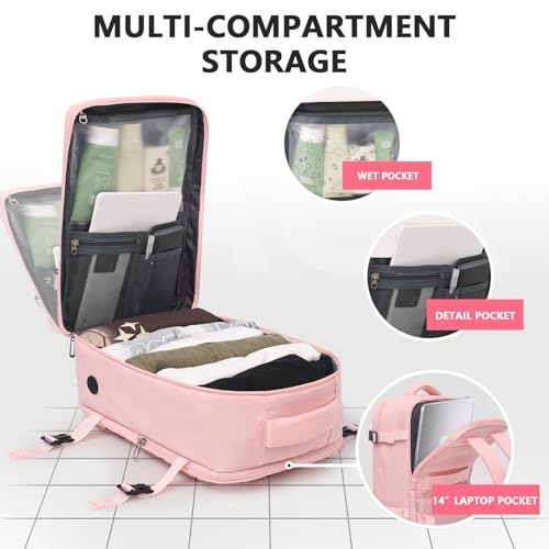 Thumbnail 2 de KIRFEIHT Mochila de Cabina 40x20x25 Rosado