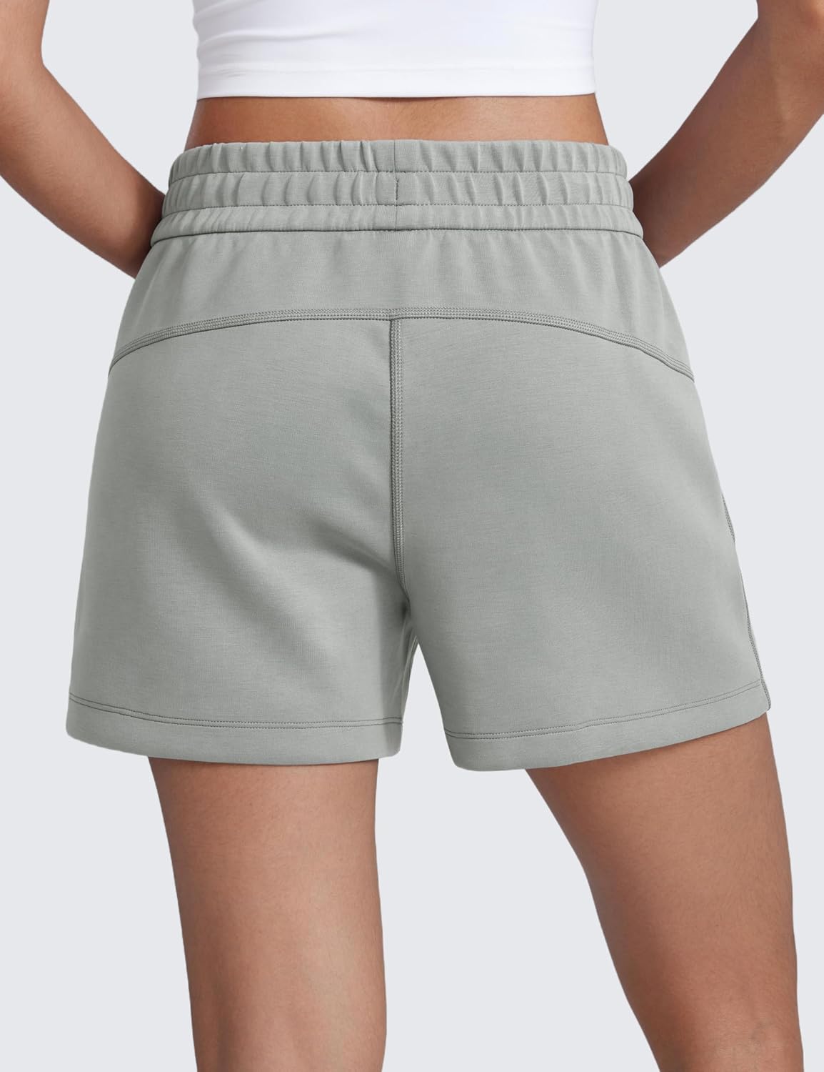 Detalle 2 de Shorts femme CRZ YOGA SoftAura à taille haute, tissu doux et stretch pour le quotidien