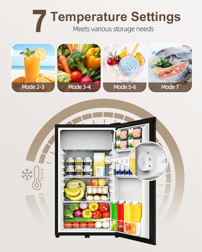 Detalle de WELLENT 90L Under Counter Fridge with Reversible Door and 8L Chiller Box