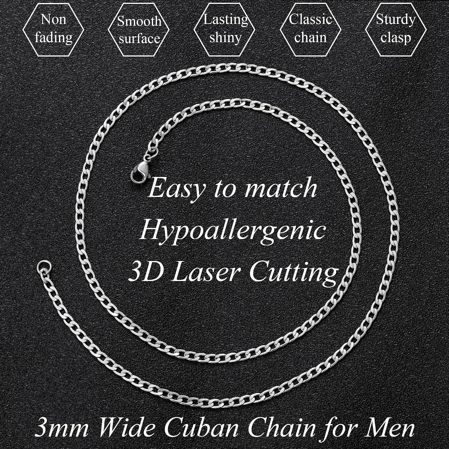 Thumbnail 5 de RANKEEF Chaîne Acier Inoxydable 3/5mm Homme