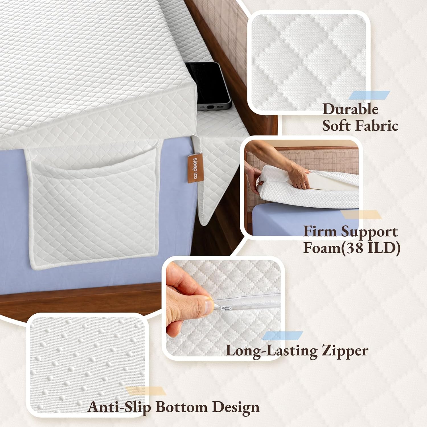 Detalle 2 de Bed Wedge Pillow, 27-Inch