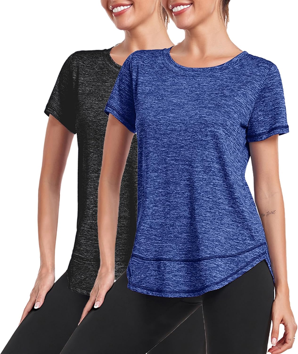 Thumbnail 4 de Deaviya Sport T-Shirt Damen – Kurzarm-Workout-Top mit Rundhalsausschnitt