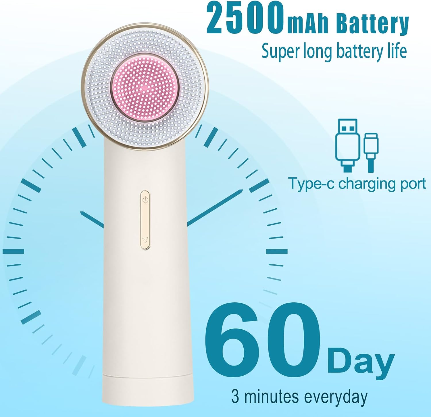 Detalle 2 de MYCARBON Face Brush IPX7 cleansing