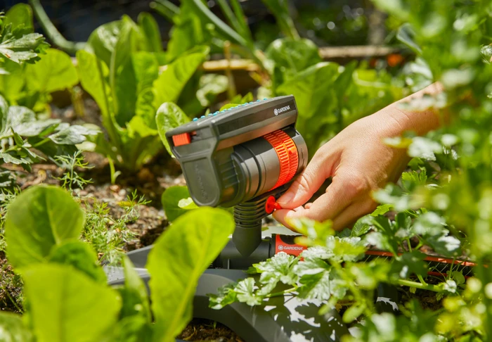 Detalle de Gardena Viereckregner AquaZoom Compact 216 m²