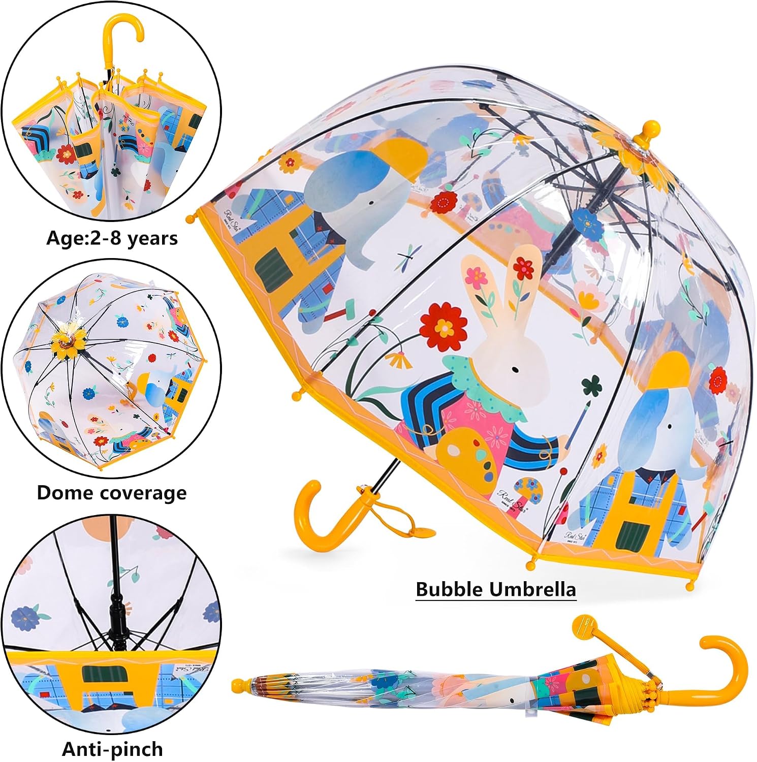 Thumbnail 1 de Generisch Kinder Regenschirm Kuppeldach
