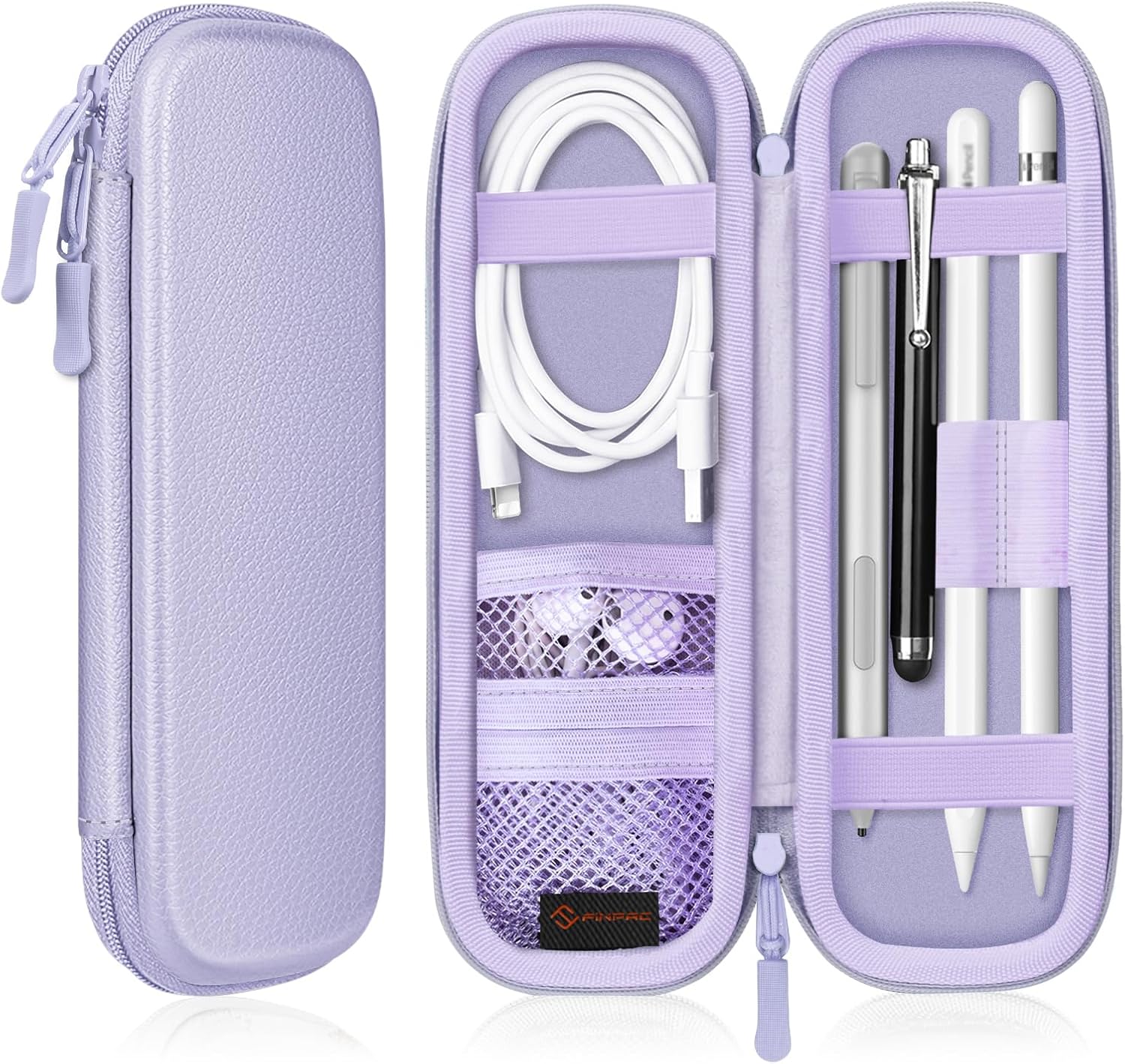 Detalle de FINTIE Hülle für Apple Pencil Pro/USB-C & Apple Pencil 1./2. Generation – Schutzhülle mit Stifthalter, Ablagefach und EVA-Innenmaterial