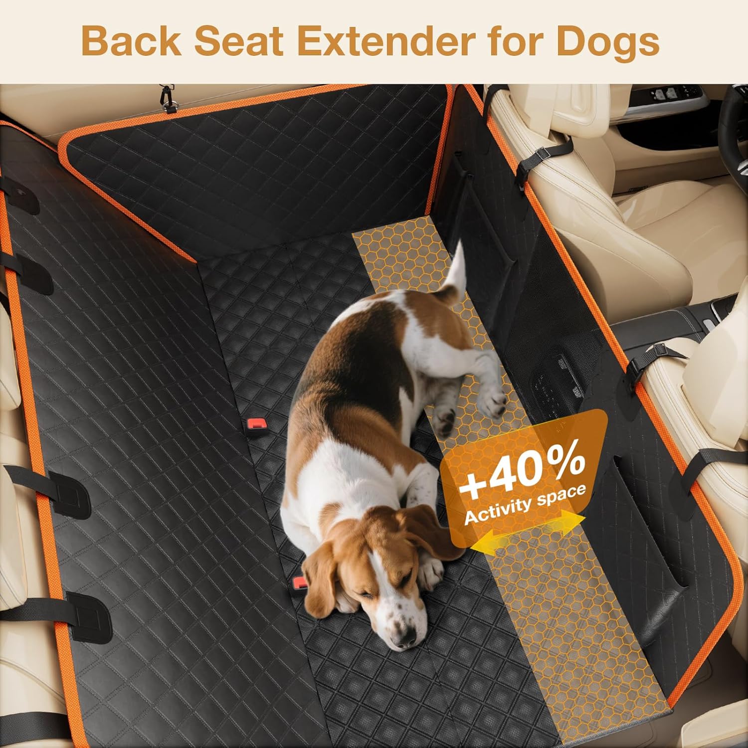 Detalle de pecute Back Seat Extender for Dogs waterproof dog hammock
