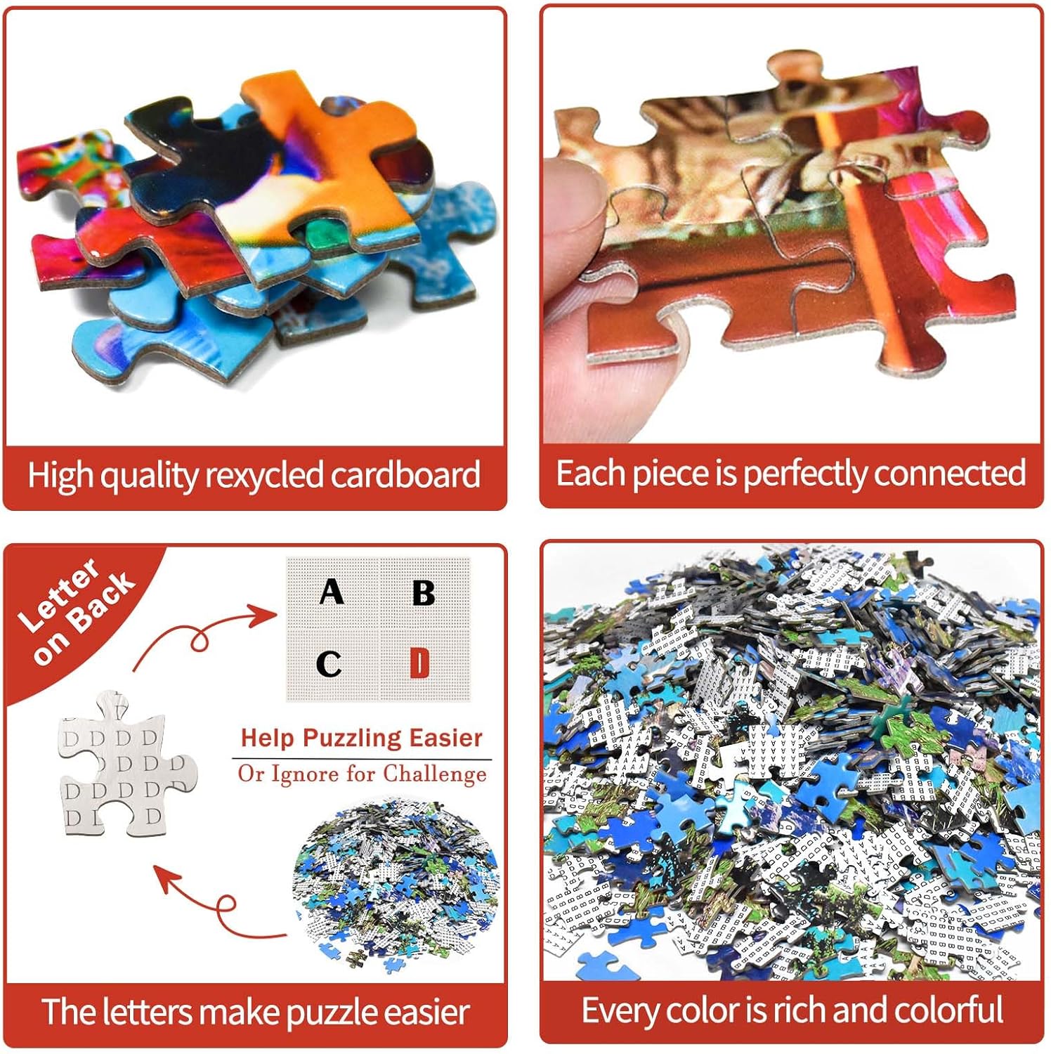 Detalle 2 de Jigsaw Puzzles for Adults 1000 – Carnival Theme, Challenging 1000-Piece Puzzle for Relaxation and Family Fun