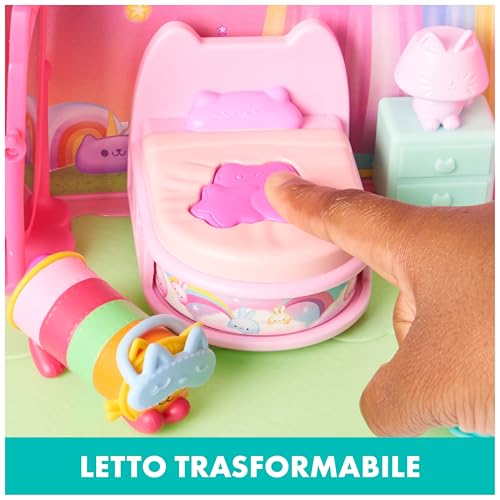 Detalle de Gabby's Dollhouse - La camera da letto di Cuscigatta | Mini playset per la casa delle bambole