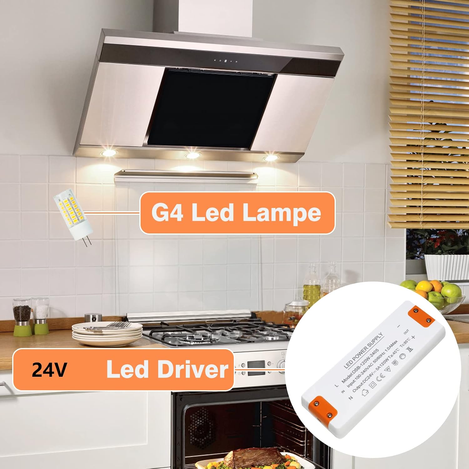 Thumbnail 6 de 24V LED-Trafo 120 W für G4, 5 A