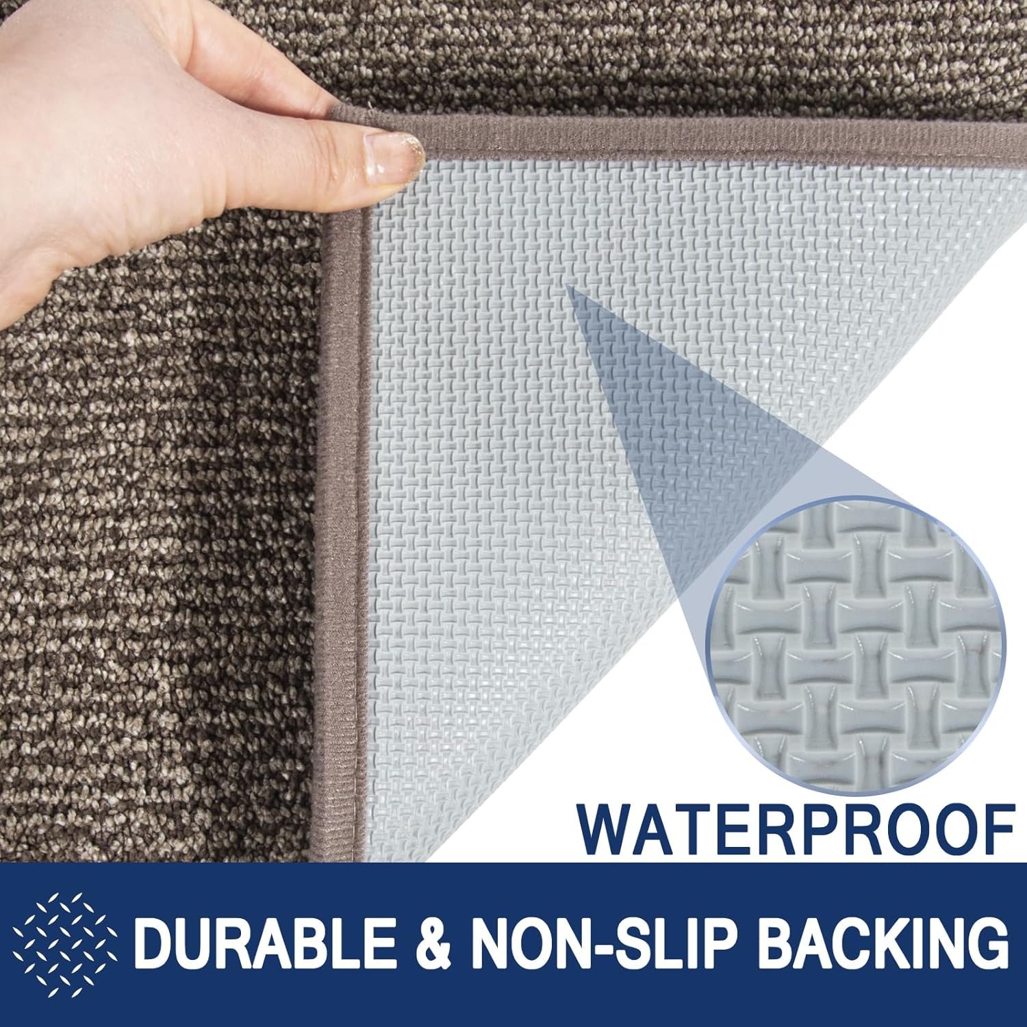 Thumbnail 3 de FCSDETAIL Dirt Trapper Indoor Door Mat 86 x 150 cm – Machine Washable, Non-Slip Entrance Rug