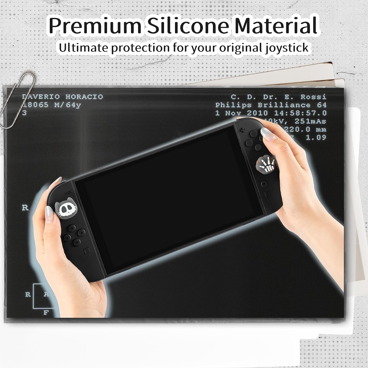 Thumbnail 3 de GeekShare Thumb Grips for Switch 2 (2025) — See-Through Kitten 4-Pack