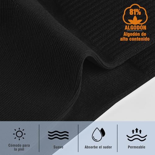 Thumbnail 3 de Smart Sir Pack de 4 calcetines deportivos de algodón para hombre y mujer (blancos, cálidos y transpirables)