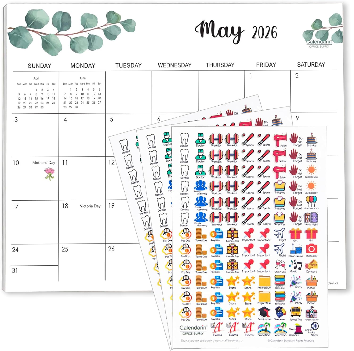Thumbnail 6 de Calendarin Magnetic Fridge Calendar 2026–2027
