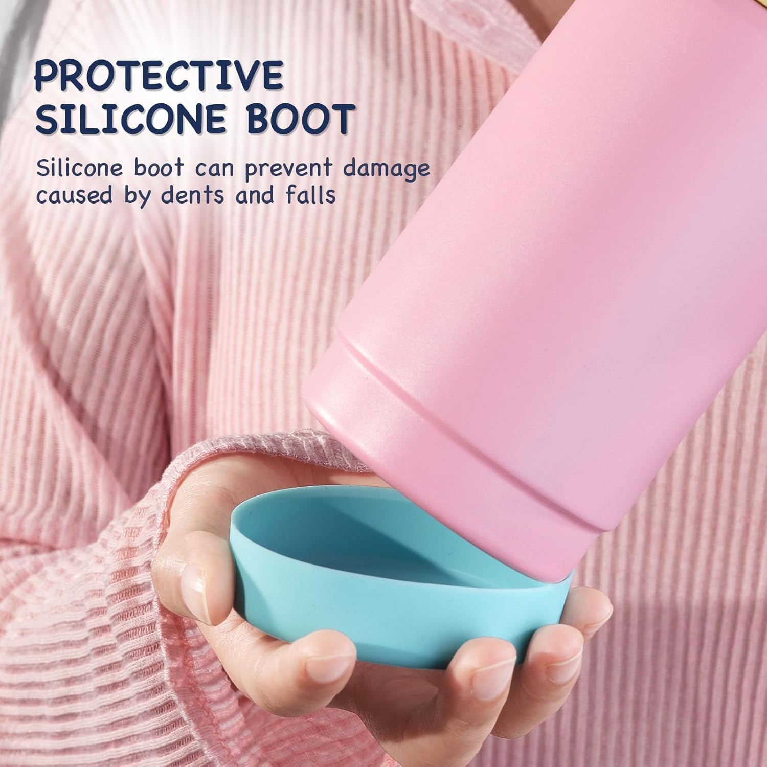 Thumbnail 5 de Fijinhom Kids Water Bottle (360ml) – Stainless Steel Insulated with Straw, Pink