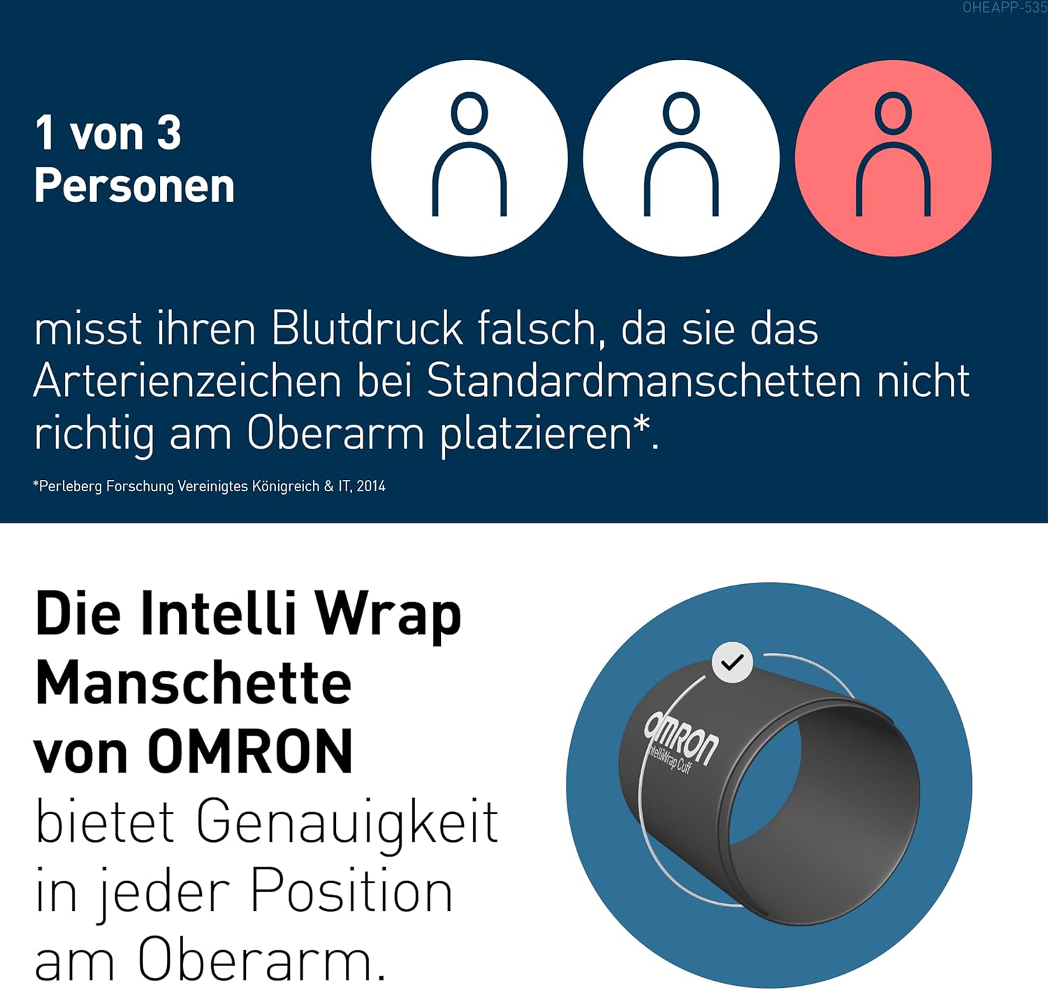 Detalle 2 de OMRON X7 Oberarm-Blutdruckmessgerät 2 Benutzer 🩺