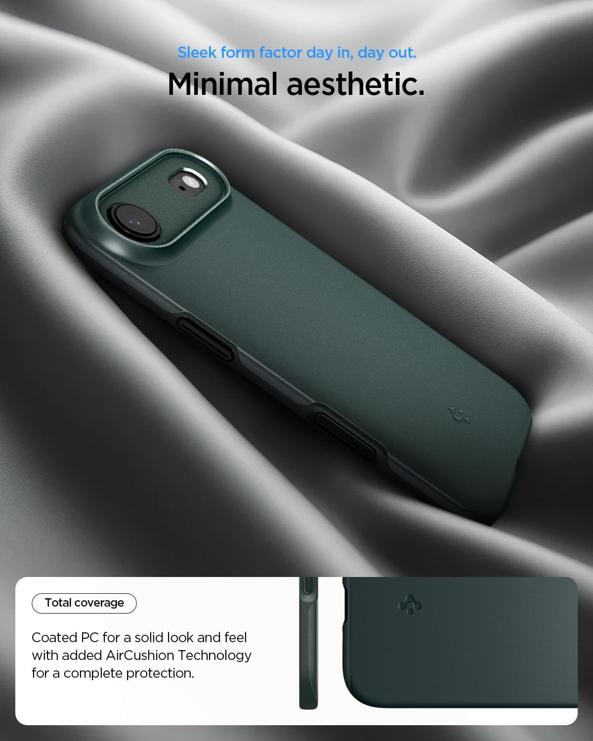 Thumbnail 6 de Spigen Thin Fit MagFit pour iPhone Air — coque ultra fine TPU avec protection anti-chute et compatibilité MagSafe, vert