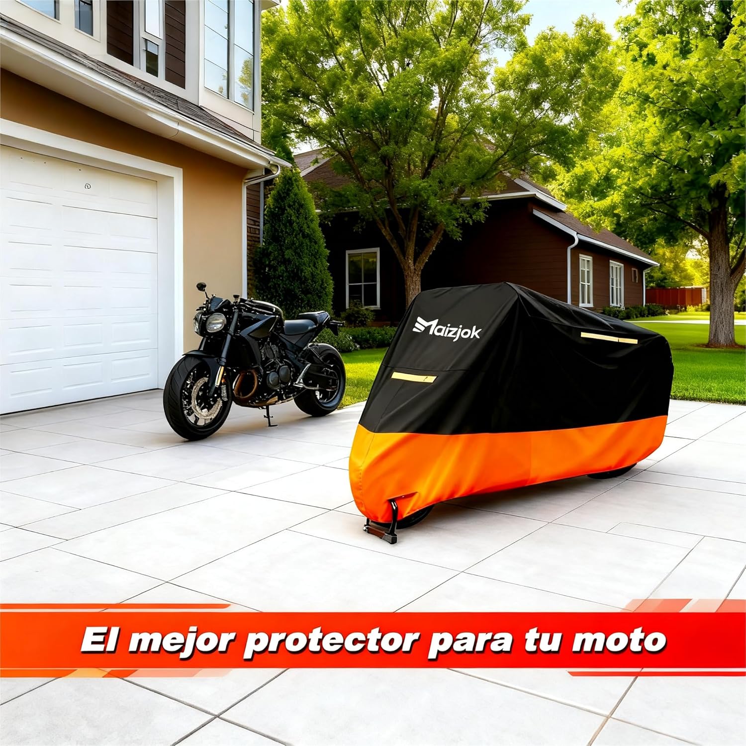 Thumbnail 6 de Maizjok Funda Moto Impermeable 245x105x125 cm