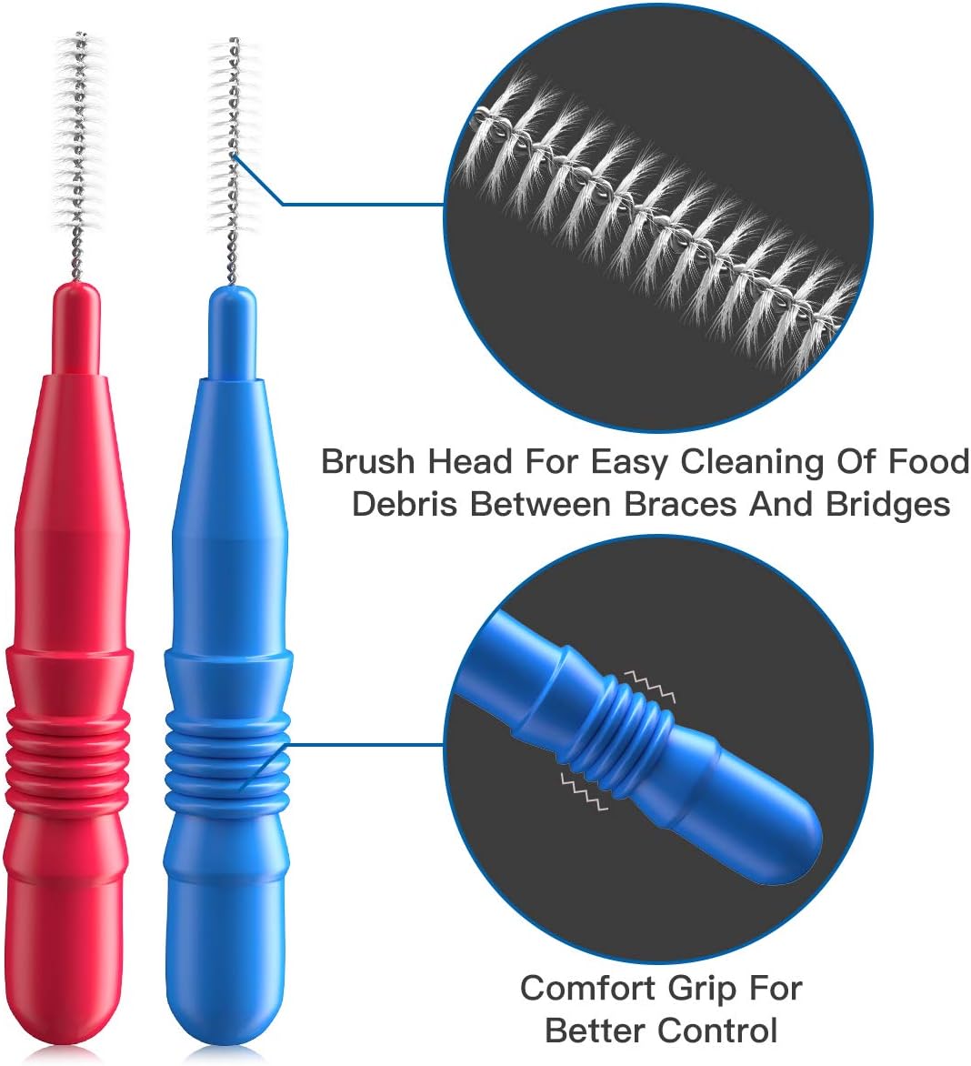 Thumbnail 1 de RAZOKO Interdental Brush, Flossing Head, Easy Use Tooth Cleaning Tool (88 Count) - 2.5mm & 3mm