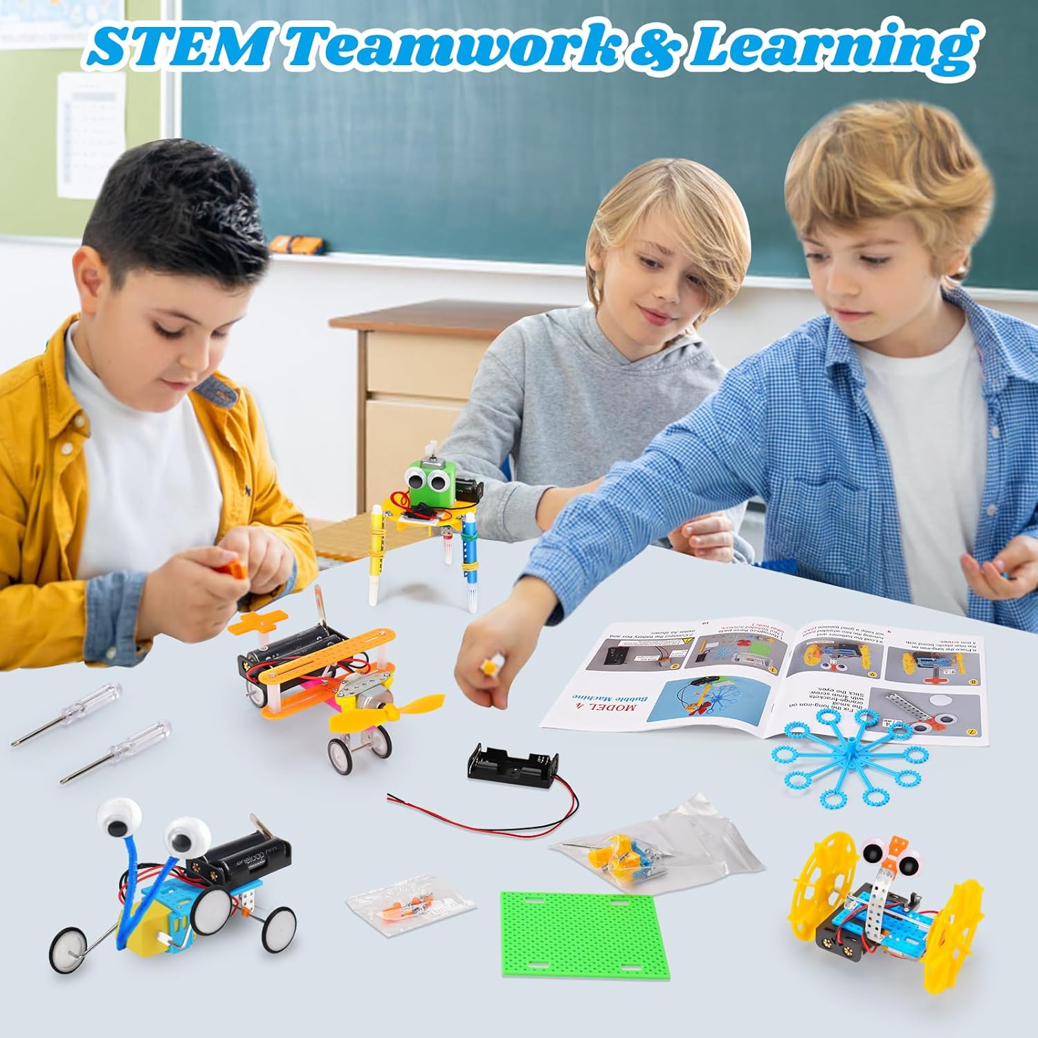Thumbnail 5 de Wissenschaft Experimentierkit 6 in 1 Roboter Kit