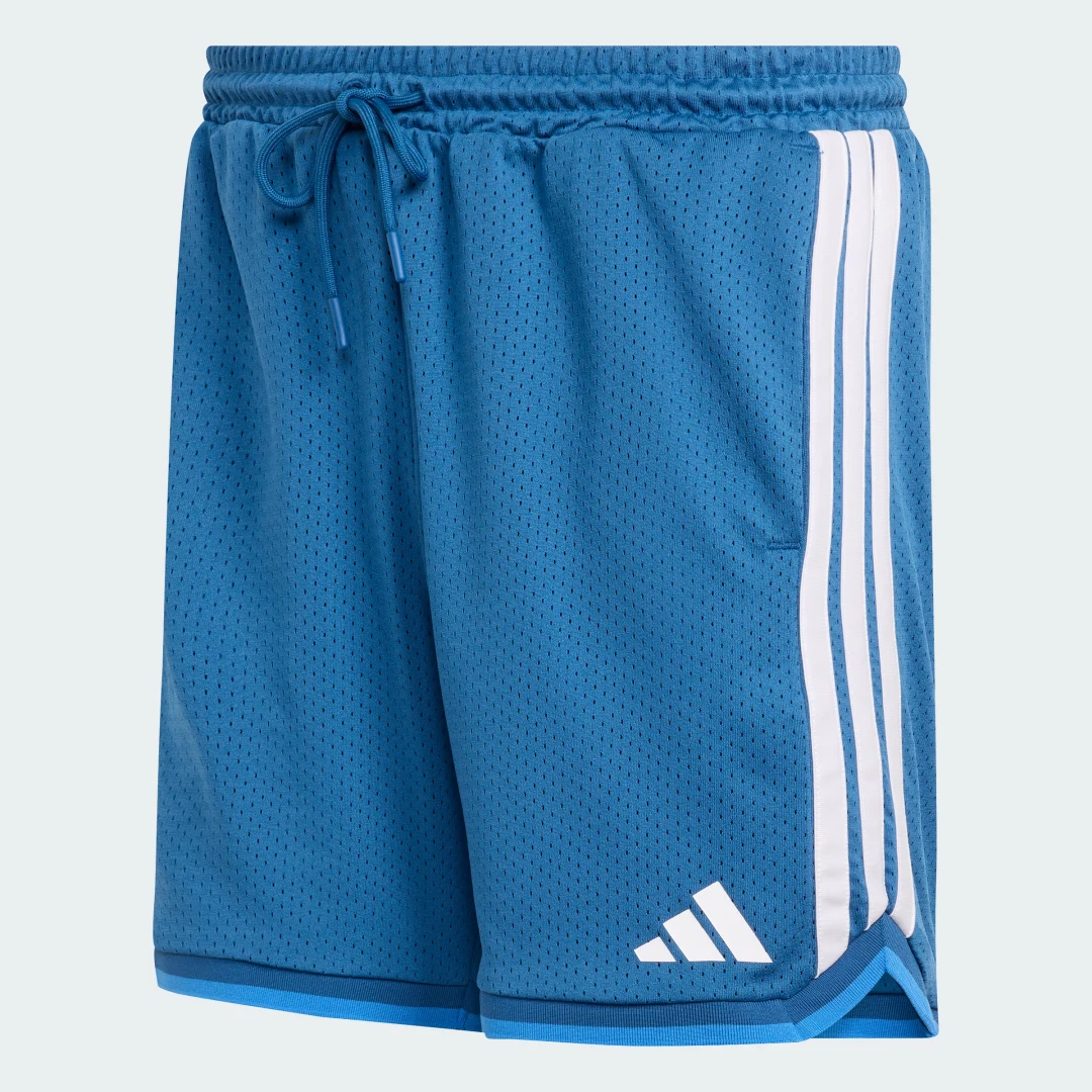 Detalle 2 de Pantalón corto de malla Stadium de Adidas en color Azul