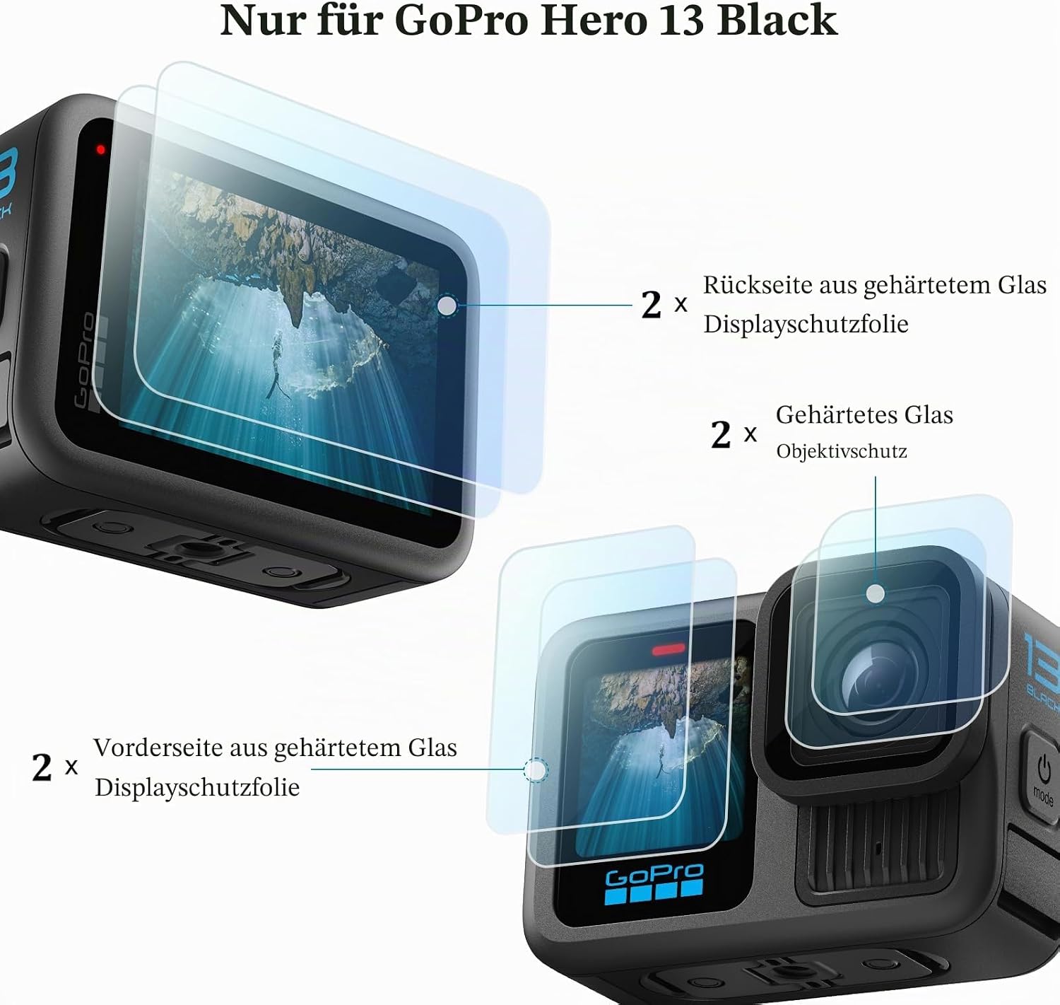 Thumbnail 4 de HSU Silikonhülle für GoPro Hero 13, Kit