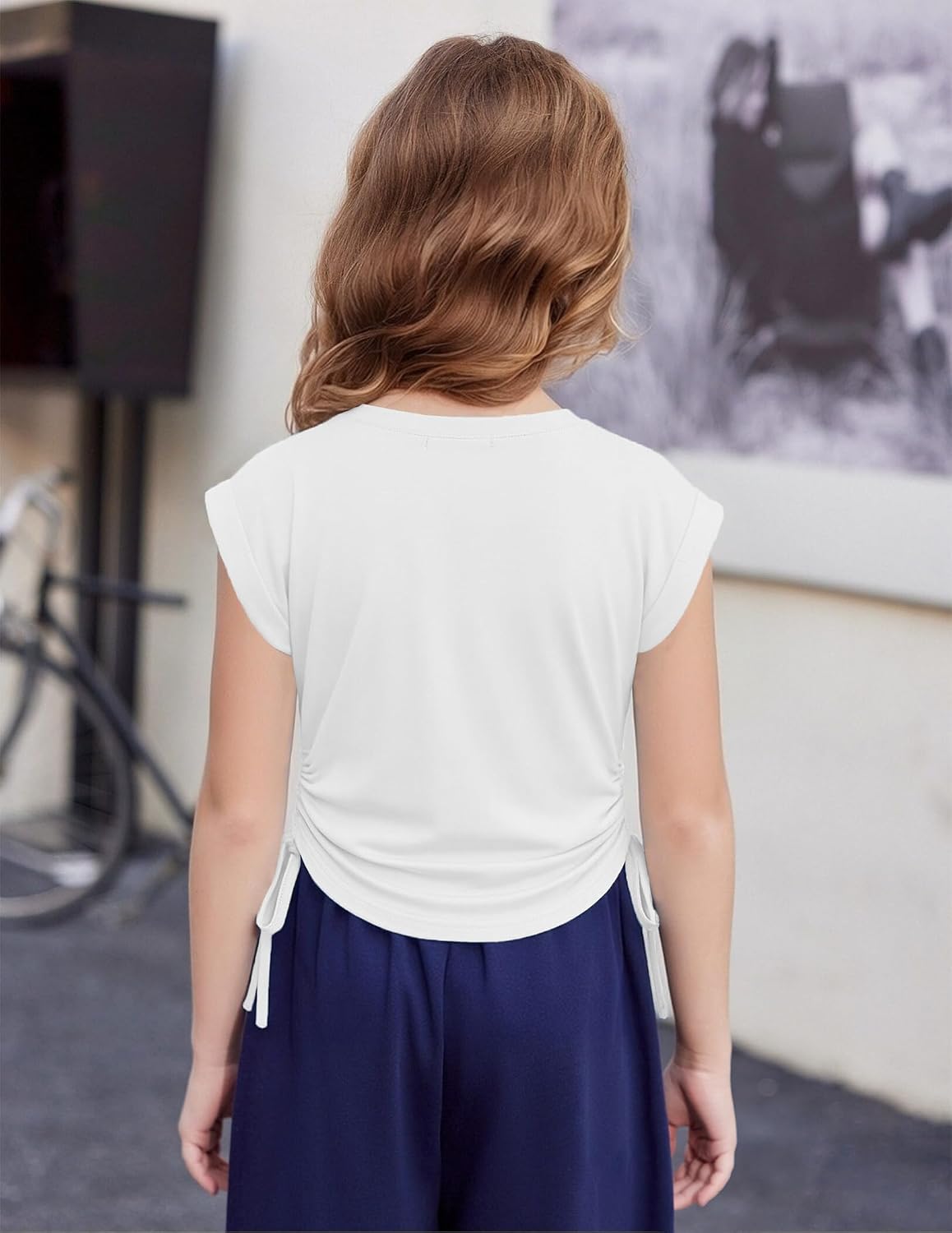 Detalle de Arshiner Camiseta manga corta para niñas 6-14 años