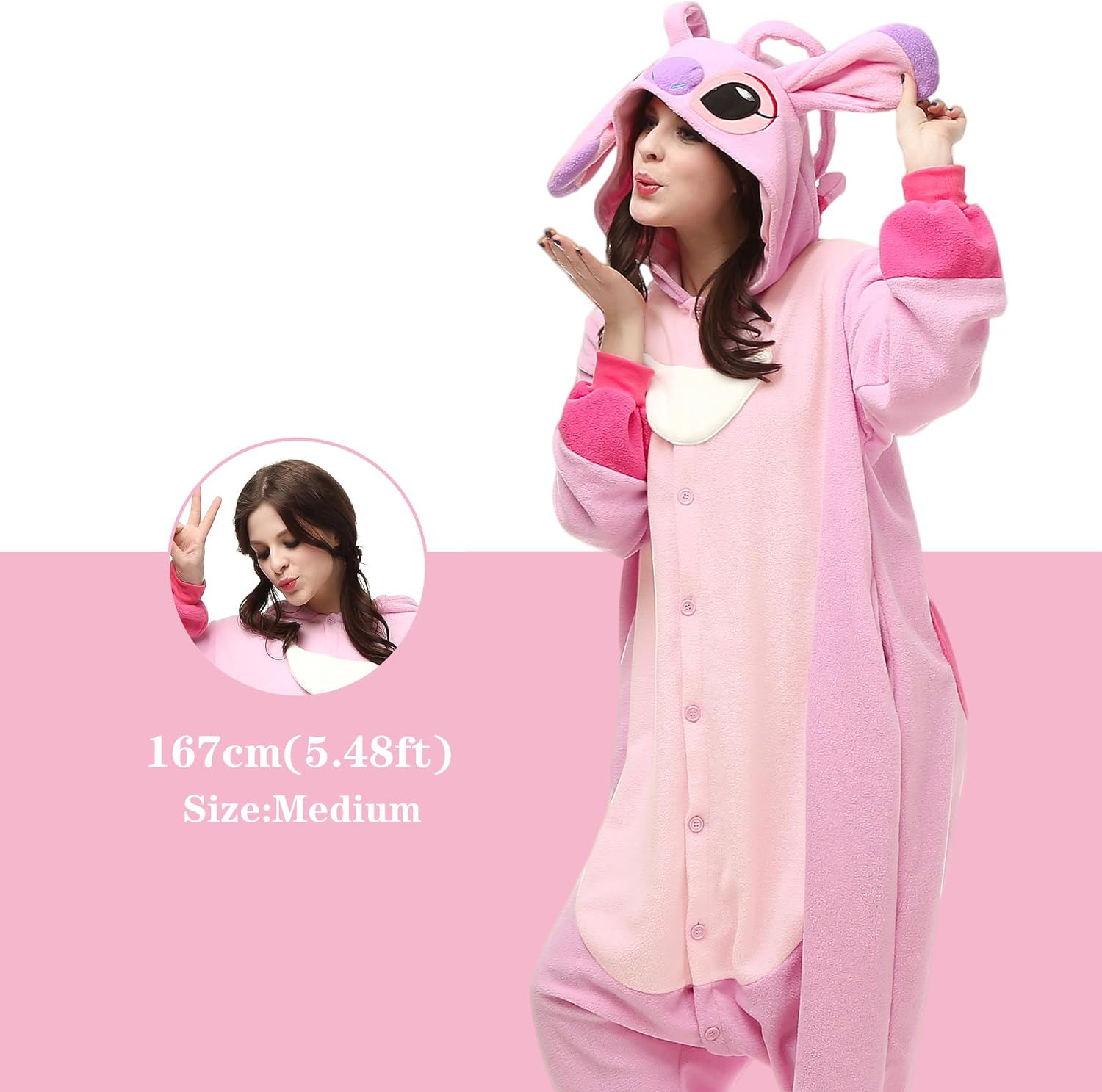 Detalle de NAITOKE Animal Onesie Pajamas