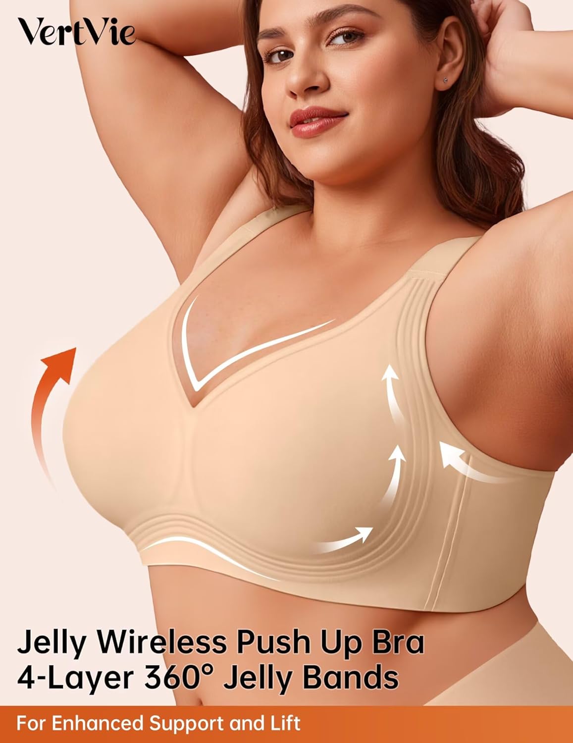 Detalle 2 de Vertvie Gel Bra XL, full support and coverage