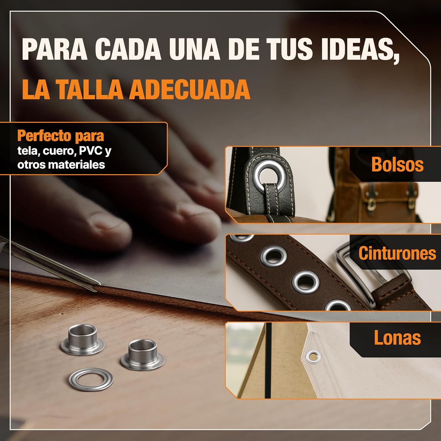 Thumbnail 5 de BAURIX 200 ojetes metal Ø12 mm con cabezal magnético