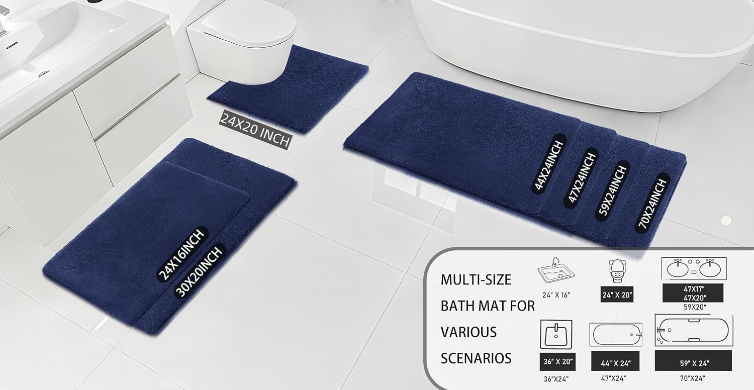 Thumbnail 5 de MINIDEAR Bathroom Rug 32x20 Quick-Dry Microfiber Mat