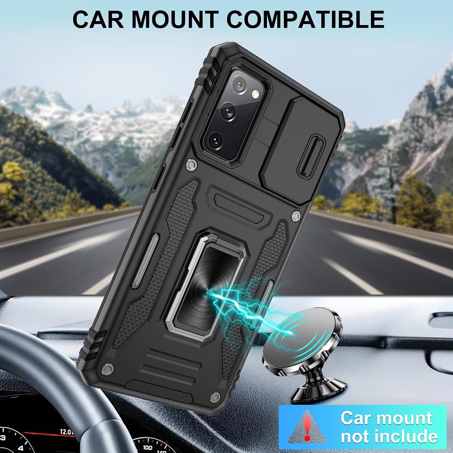Detalle de Samsung S20 FE case with screen protector