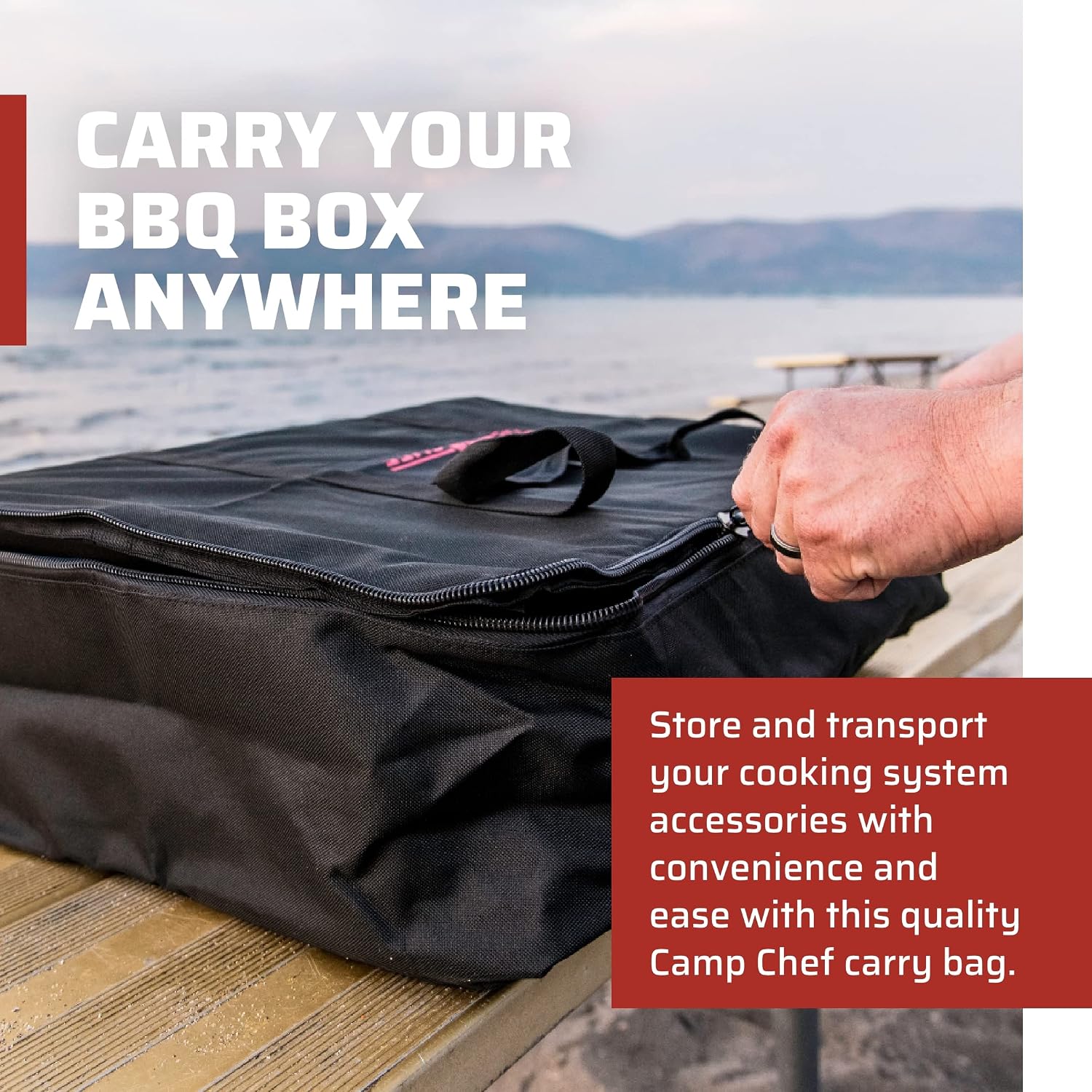 Detalle 2 de Camp Chef BB90L BB90BAG – torba transportowa do grilla 90 l, czarna
