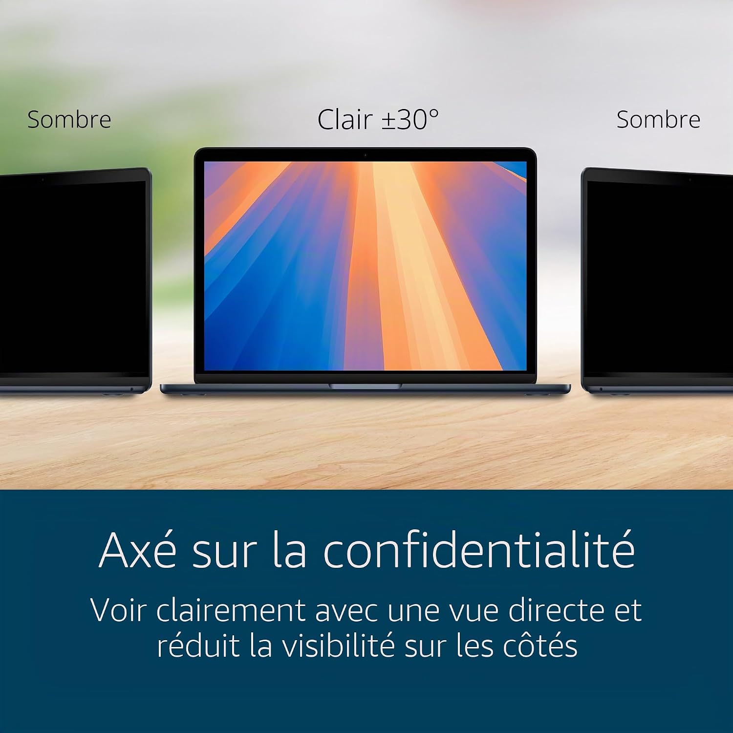 Detalle 2 de Kensington MagPro Elite – filtre de confidentialité magnétique pour MacBook Air 13,6" (M2/M3/M4)